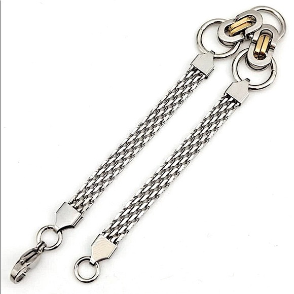 BIKER CHAIN, MECHANIC STAINLESS STEEL CHAIN BRACELET - Picture 2 of 6